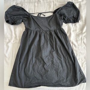 LEIS Black Babydoll Dress